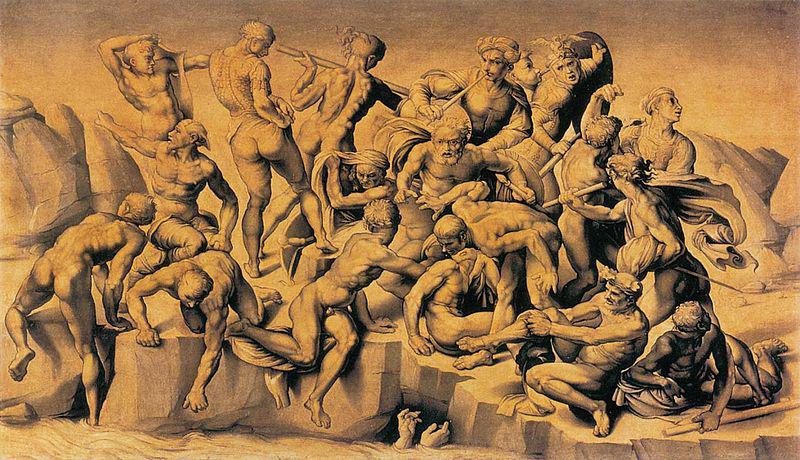 Bastiano da Sangallo The Battle of Cascina oil painting picture